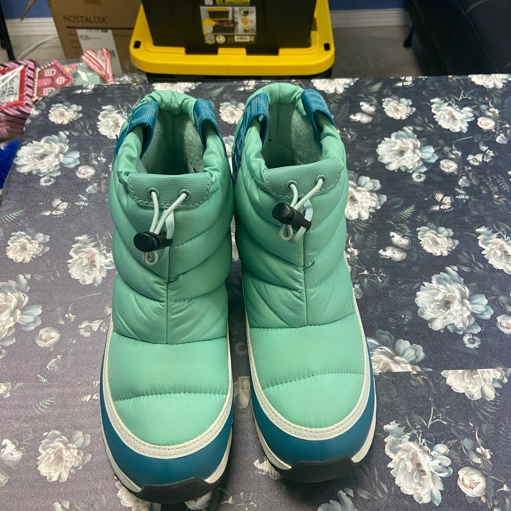 Teal and Blue Winter Boots
